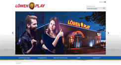 Desktop Screenshot of loewenplay.de