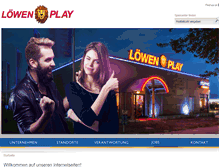 Tablet Screenshot of loewenplay.de